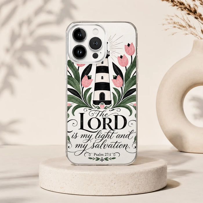 Psalm 27:1 Christian Clear iPhone Case