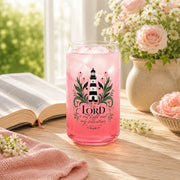 Psalm 27:1 Christian Can-Shaped Glass