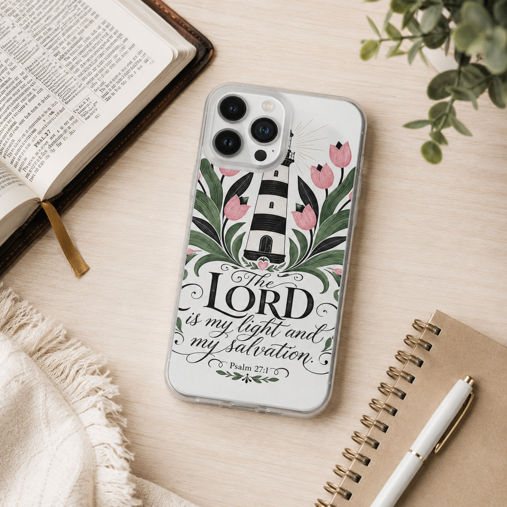 The Lord is my light and my Salvation Psalm 27:1 Clear Case for iPhone®