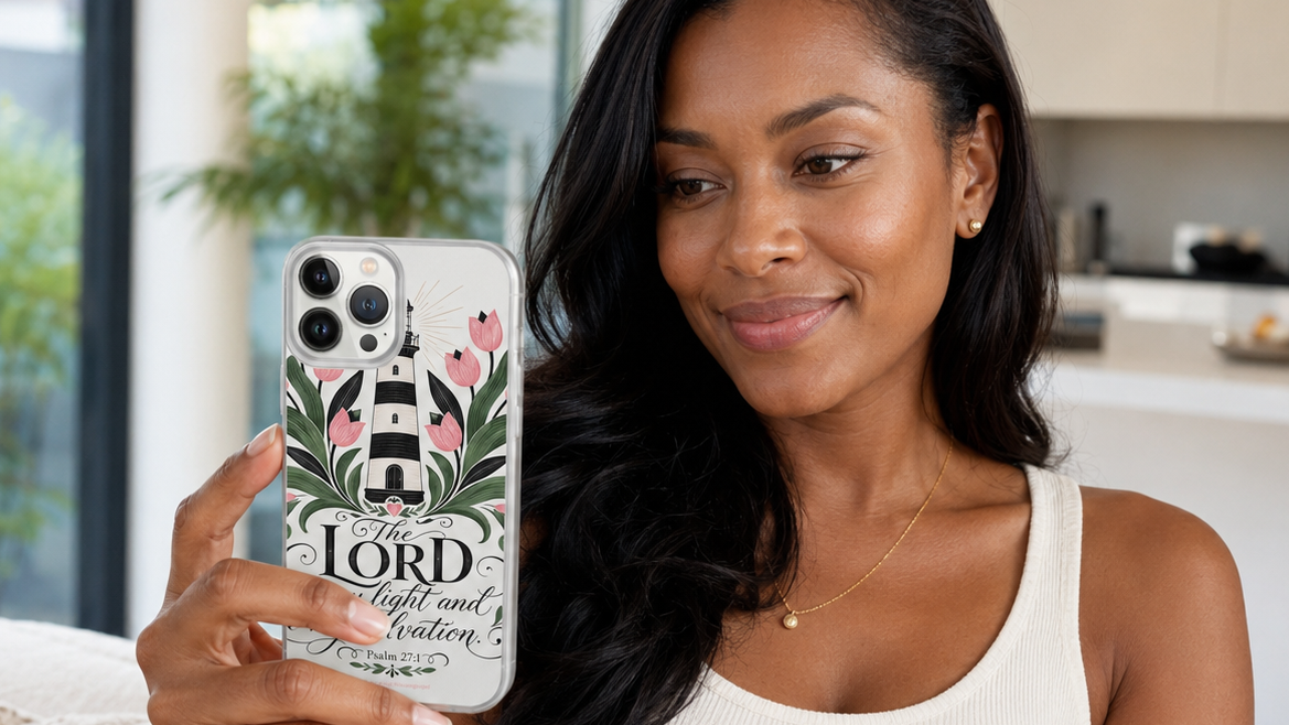 The Lord is my light and my Salvation Psalm 27:1 Clear Case for iPhone®