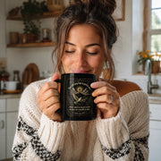 Isaiah 26:3 Black Glossy Mug