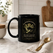 Isaiah 26:3 Black Glossy Mug
