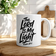 White glossy mug