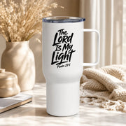 Travel mug with a handle