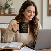 Isaiah 26:3 Black Glossy Mug