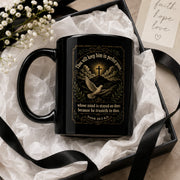 Isaiah 26:3 Black Glossy Mug