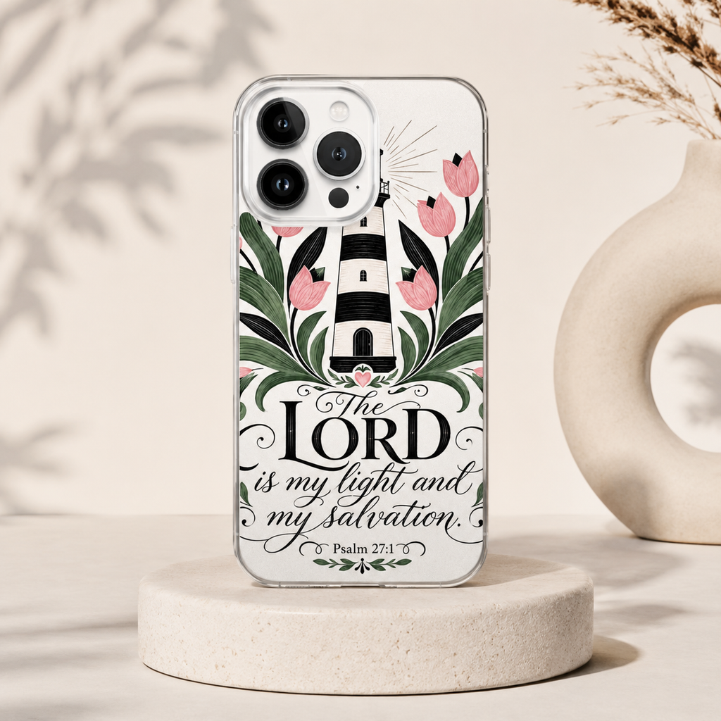The Lord is my light and my Salvation Psalm 27:1 Clear Case for iPhone®